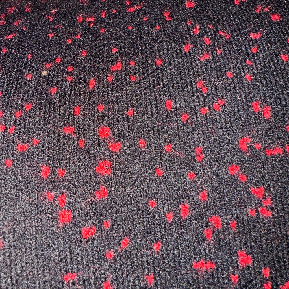 Chic Black And Red Patterned Blouse - image 8